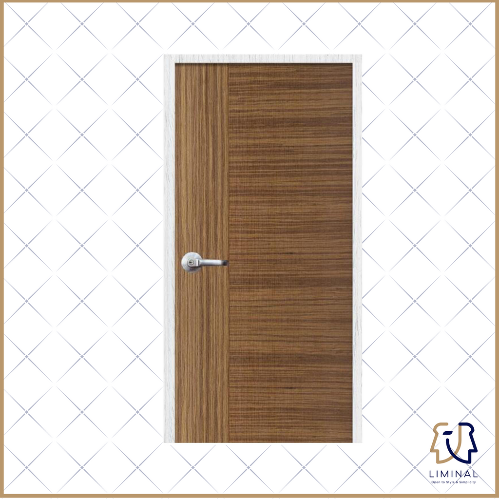 Premium Laminate Bedroom Door (Vertical + Horizontal Grain Single Colour)