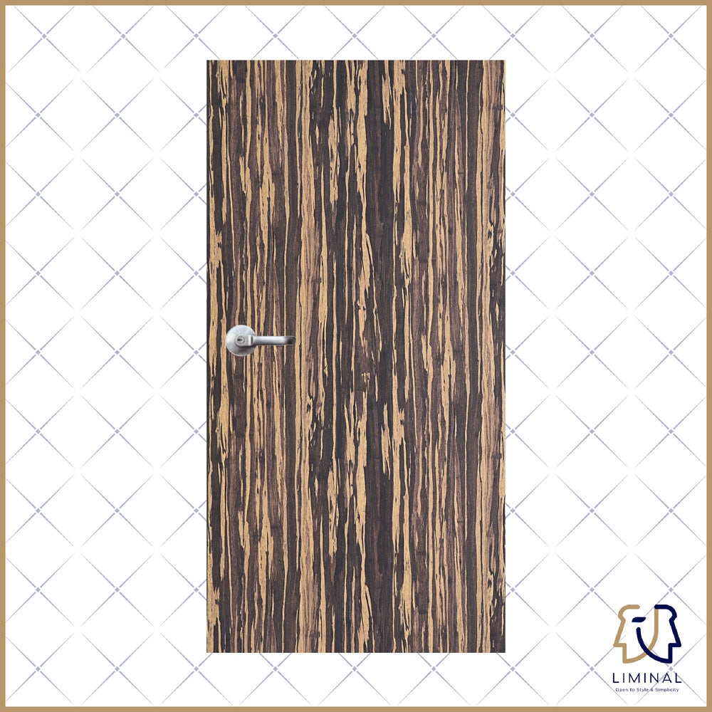 Zebra Woodgrain Premium Laminate Bedroom Door