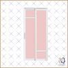 Slide and Swing Bathroom Door (Trendy Pastel)