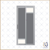 Slide & Swing Bathroom Door (Grey Mixed Pastel)